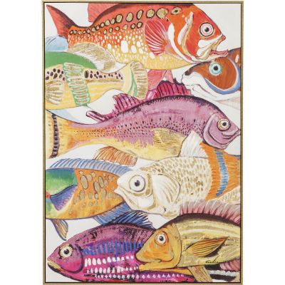 Картина Fish Meeting One 100x70cm 60447 в Киеве купить kare-design мебель свет декор