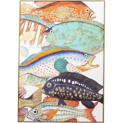Картина Fish Meeting Two 100x70cm 60448 в Киеве купить kare-design мебель свет декор