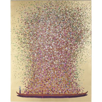 Картина на холсте Flower Boat Gold Pink 160x120cm 65737 в Киеве купить kare-design мебель свет декор