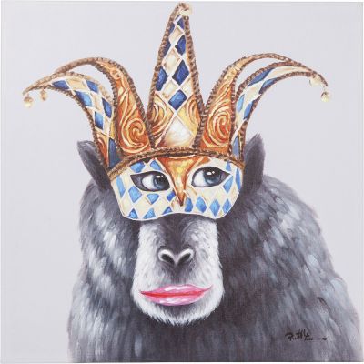 Картина Carnival Monkey 70x70cm 65907 в Киеве купить kare-design мебель свет декор