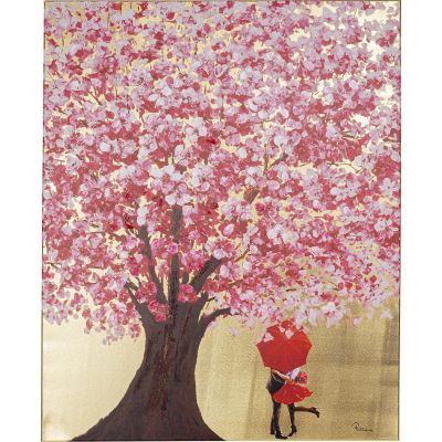 Картина Flower Couple Gold Pink 100x80cm. 51741 в Киеве купить kare-design мебель свет декор
