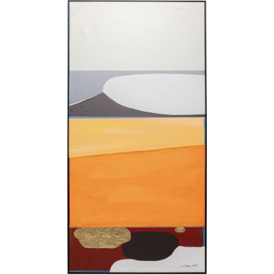 Картина в раме Abstract Shapes Orange 73x143cm 53898 в Киеве купить kare-design мебель свет декор
