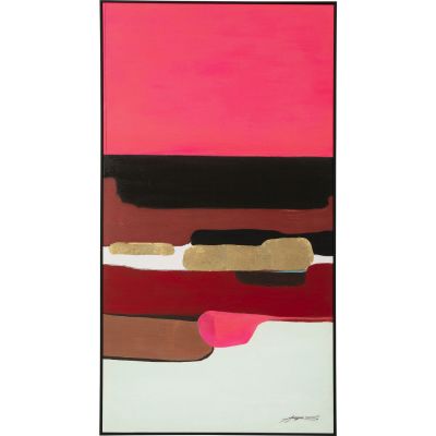 Картина в раме Абстрактные формы Розовый 73x143cm 53899 в Киеве купить kare-design мебель свет декор