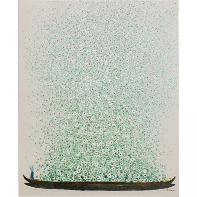 Картина на холсте Flower Boat Beige Green 80x100cm 54352 в Киеве купить kare-design мебель свет декор