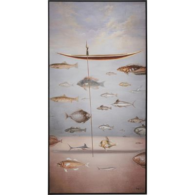 Картина в раме Cloud Fisherman Boat 60x120cm 54986 в Киеве купить kare-design мебель свет декор