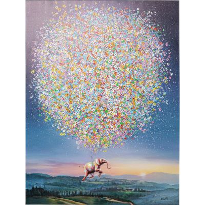 Картина на холсте Flying Elephant At Night 120x160cm 54827 в Киеве купить kare-design мебель свет декор