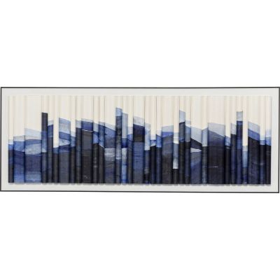 Картина в раме Shadow Skyline Blue 160x60cm 56238 в Киеве купить kare-design мебель свет декор