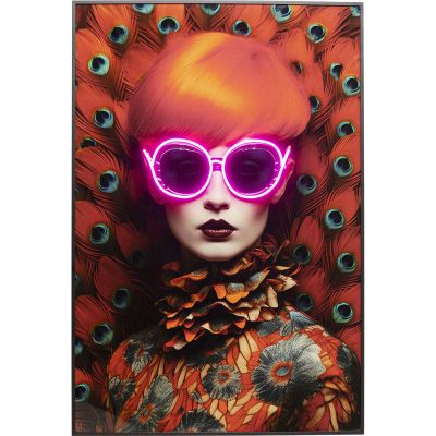 Картина в раме Fancy Red Lady LED 120x80cm 56578 в Киеве купить kare-design мебель свет декор