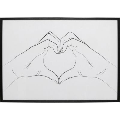 Картина в раме Heart Hands 103x73cm 56770 в Киеве купить kare-design мебель свет декор