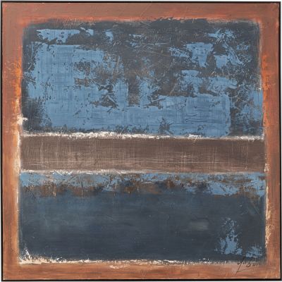 Картина в раме Silence Blue 120x120cm 56785 в Киеве купить kare-design мебель свет декор
