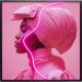 Картина в раме Pink Woman LED 80x80cm