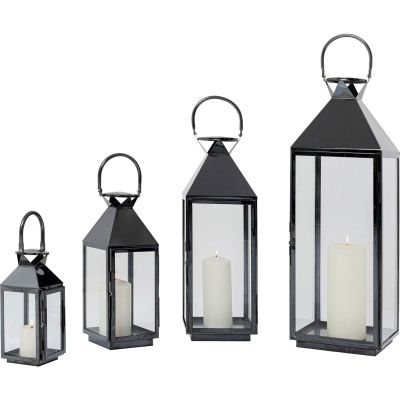 Ліхтар для свічки Giardino Black (4/Set) 53311 у Києві купити kare-design меблі світло декор