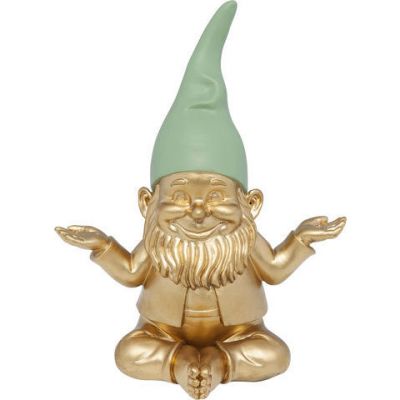 Статуэтка Zwerg Meditation Gold Green 19cm 61589 в Киеве купить kare-design мебель свет декор