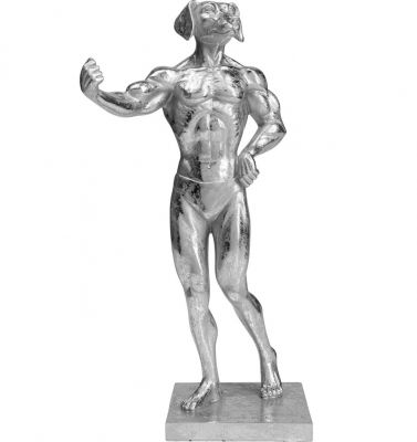 Статуэтка Muscle Dog Silver 43см 52226 в Киеве купить kare-design мебель свет декор