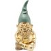 Статуэтка Гном Zwerg Sitting Gold Green 19cm