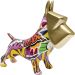 Декоративная фигура Graffiti Pixel Dog 35cm