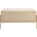 Банкетка з ящиком Buttons Storage Beige Small 80х40см.