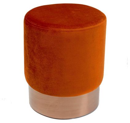 Пуф Cherry Dark Orange Copper d:35см 84832 у Києві купити kare-design меблі світло декор