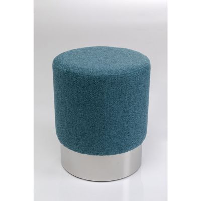 Пуф Cherry Lina Blue Silver d:35cm 86752 в Киеве купить kare-design мебель свет декор