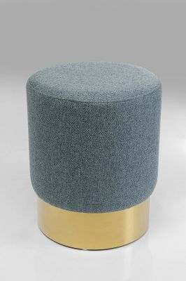 Пуф Cherry Lina Light Blue Brass d:35cm 86753 в Киеве купить kare-design мебель свет декор
