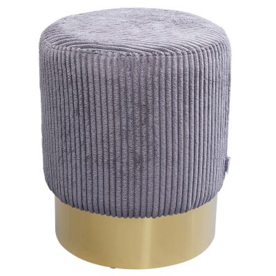 Пуф Cherry Grey Cord Brass Ø35cm 87134 у Києві купити kare-design меблі світло декор