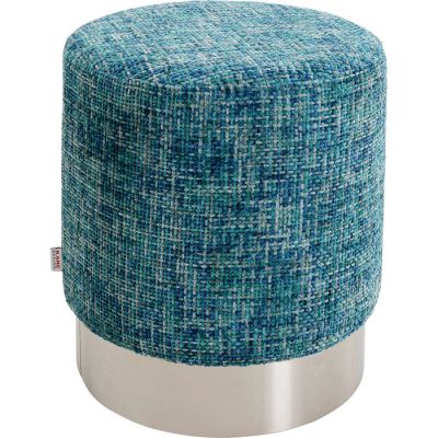 Пуф KARE DESIGN Berry High Silver Light Blue, d:39, (синій) 70537 у Києві купити kare-design меблі світло декор