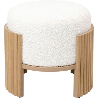 Пуф KARE DESIGN Samu Nature , d:43, (біло-бежевий) 70935 у Києві купити kare-design меблі світло декор