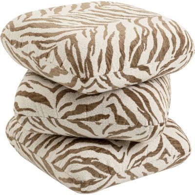 Пуф KARE DESIGN Pepino Tiger Brown, 45x45 см, (бежевий) 71584 у Києві купити kare-design меблі світло декор