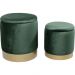Пуф Cherry Storage Dark Green Brass (2/Set)