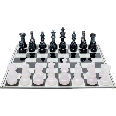 Шахи KARE DESIGN Chess Transparent, 60х60 см, (чорно-білий) 54820 у Києві купити kare-design меблі світло декор