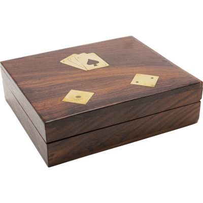 Гральні  карти та гральні кості у скриньці  Box Gamble Wood (7/part) 55303 у Києві купити kare-design меблі світло декор