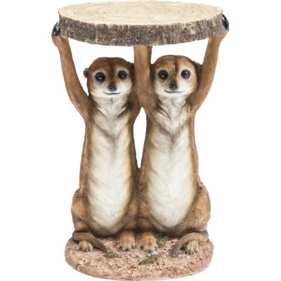 Столик приставний фігурний KARE DESIGN Animal Meerkat Sisters, d:33, (коричневий) 79748 у Києві купити kare-design меблі світло декор