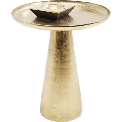 Столик приставний круглий KARE DESIGN Plateau Uno Brass, d:45, (латунь) 83466 у Києві купити kare-design меблі світло декор