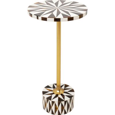 Столик приставний круглий KARE DESIGN Domero Star Brown White, d:25, (біло-коричневий) 86568 у Києві купити kare-design меблі світло декор