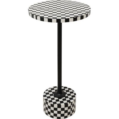 Столик приставний круглий KARE DESIGN Domero Chess Black White, d:25, (чорно-білий) 86569 у Києві купити kare-design меблі світло декор