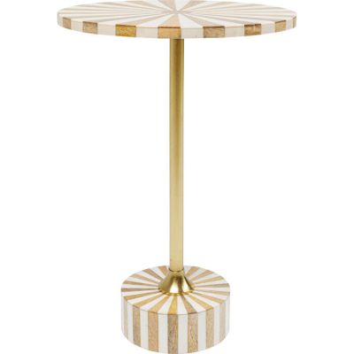 Столик приставний круглий KARE DESIGN Domero Cirque Gold White, d:40, (біло-золотий) 86729 у Києві купити kare-design меблі світло декор