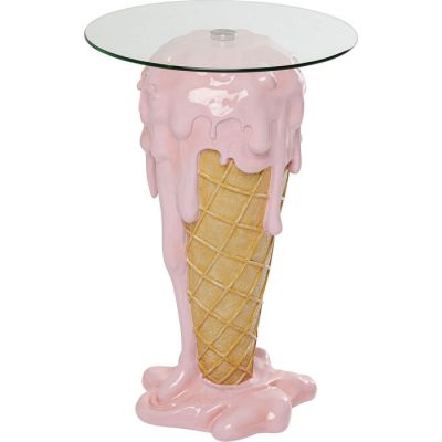 Столик приставний фігурний KARE DESIGN Icecream, d:48, (рожевий) 86832 у Києві купити kare-design меблі світло декор