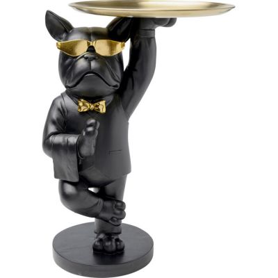 Столик приставний фігурний KARE DESIGN Cool Bulldog Tray Black, 55 см, (чорно-золотий) 86932 у Києві купити kare-design меблі світло декор
