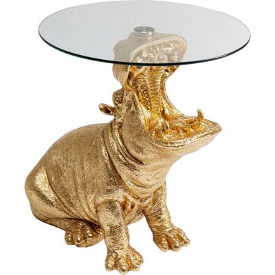 Столик приставний фігурний KARE DESIGN Sitting Hippo, d:48, (золотий) 86710 у Києві купити kare-design меблі світло декор