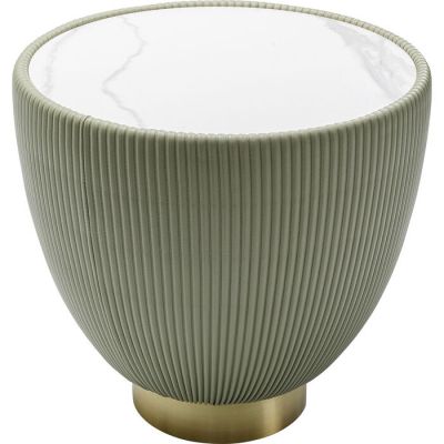Столик приставний круглий KARE DESIGN Endless Vegas Green, d:47, (біло-золотий) 87132 у Києві купити kare-design меблі світло декор
