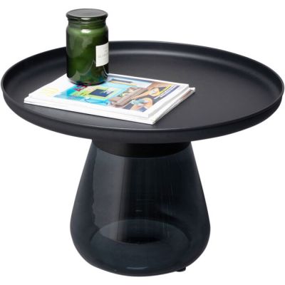 Столик приставний круглий KARE DESIGN Bottiglia Smoke, d:60, (чорний) 87470 у Києві купити kare-design меблі світло декор
