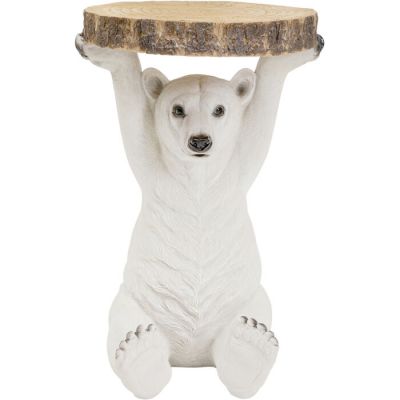 Столик приставний фігурний KARE DESIGN Animal Polar Bear, d:37, (бежевий) 78943 в Киеве купить kare-design мебель свет декор