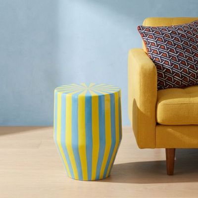Столик приставний KARE DESIGN Candy Stripes Blue, Ø30 см, (різнокольоровий) 70802 у Києві купити kare-design меблі світло декор
