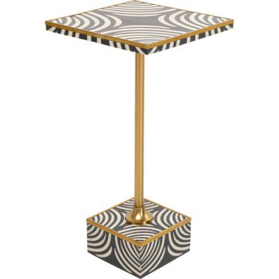 Столик приставний KARE DESIGN Zebra, 25x25 см, (чорно-білий) 71018 у Києві купити kare-design меблі світло декор
