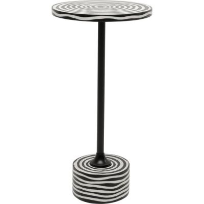 Столик приставний KARE DESIGN Domero Swirl Black, d:25, (біло-чорний) 71120 в Киеве купить kare-design мебель свет декор