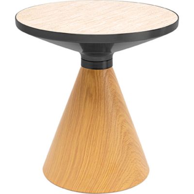 Столик приставний KARE DESIGN Cono Oak Travertin, d:50, (світло-коричневий) 70658 в Киеве купить kare-design мебель свет декор