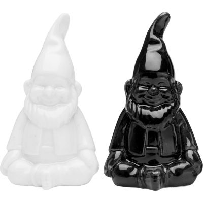 Salt and Pepper Shaker Gnome Black/White (2/Set) 56620 в Киеве купить kare-design мебель свет декор