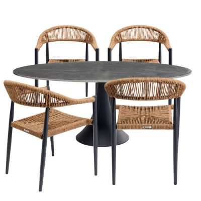 Садовий набір Palma Possibilita 180cм Nature 5/Set, (чорний) 47438 в Киеве купить kare-design мебель свет декор