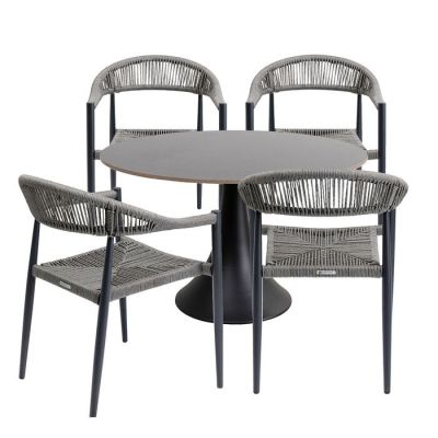 Садовий набір Palma Possibilita Ø120cm Grey 5/Set, (сірий) 47448 в Киеве купить kare-design мебель свет декор