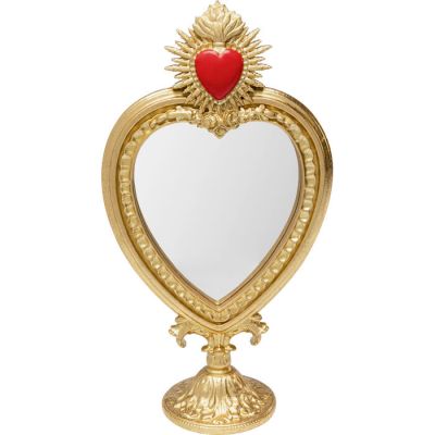 Дзеркало настільне KARE DESIGN Flaming Heart, 31 см, (золотий) 70839 в Киеве купить kare-design мебель свет декор